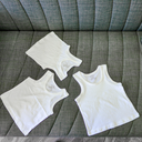 Baby Kids Toddler White Cotton Vest