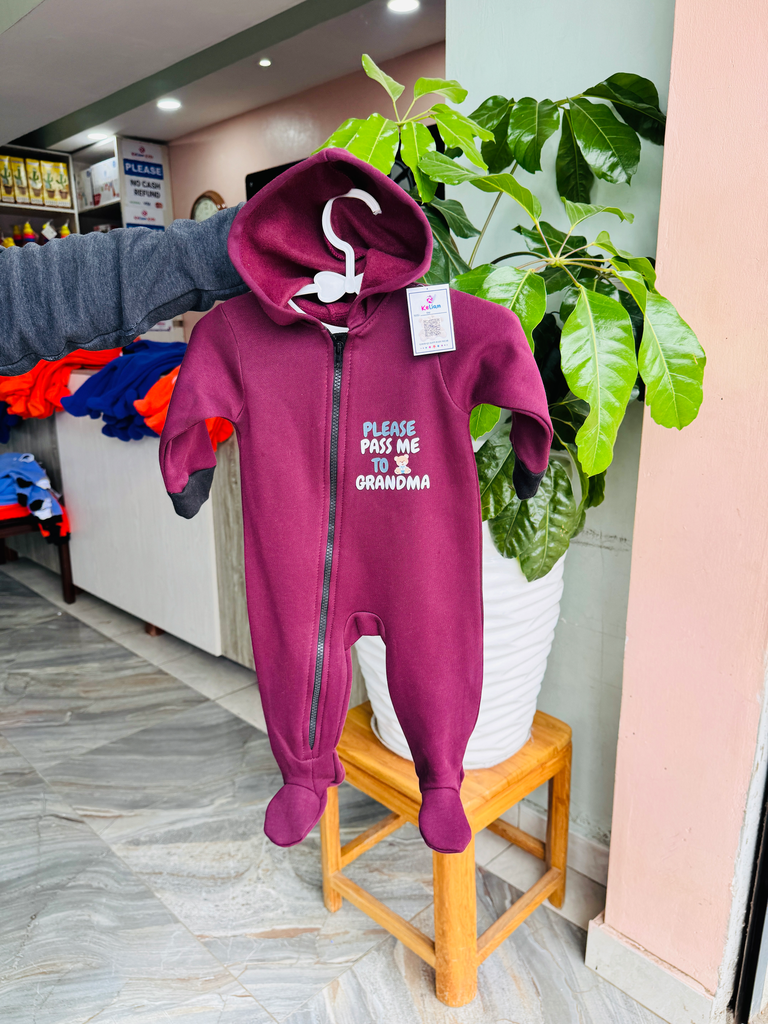 [0325] Everyday Hooded Warm Baby Romper