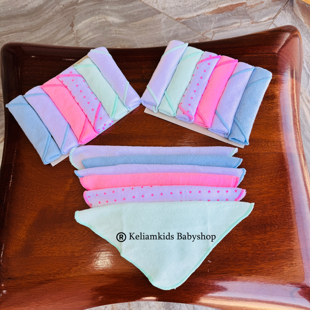 [BAT-TAW-006-STD-ASD-NON] 6 Pack Ultra Soft Baby Washcloths