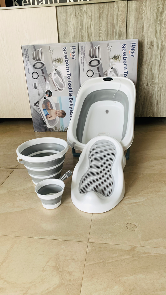 Foldable Baby Bath Tub Set