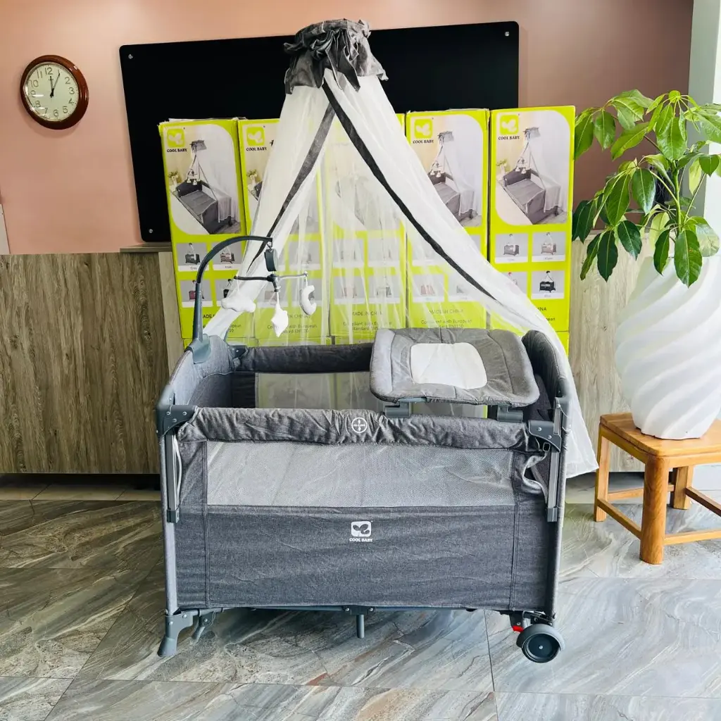 Foldable Portable Baby Toddler Playpen Crib Nest