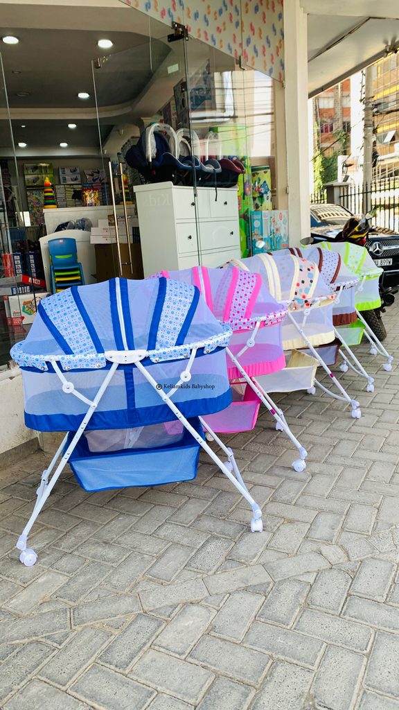 [1566] Baby Portable & Foldable Bassinet with Wheels