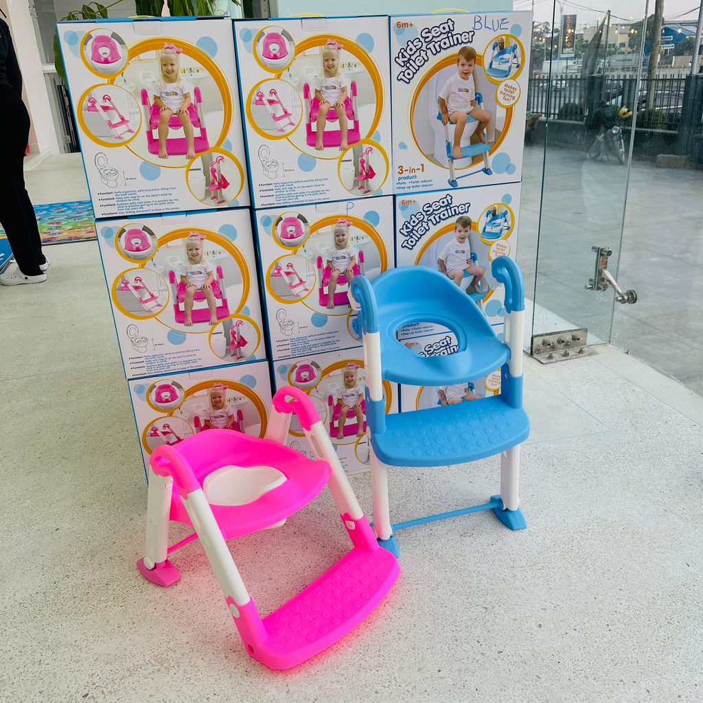 3 in 1 Baby & Toddler Toilet Trainer with ladder and Potty