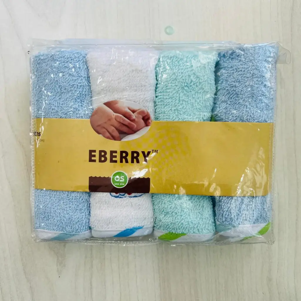Pack of 4 Baby Washcloths