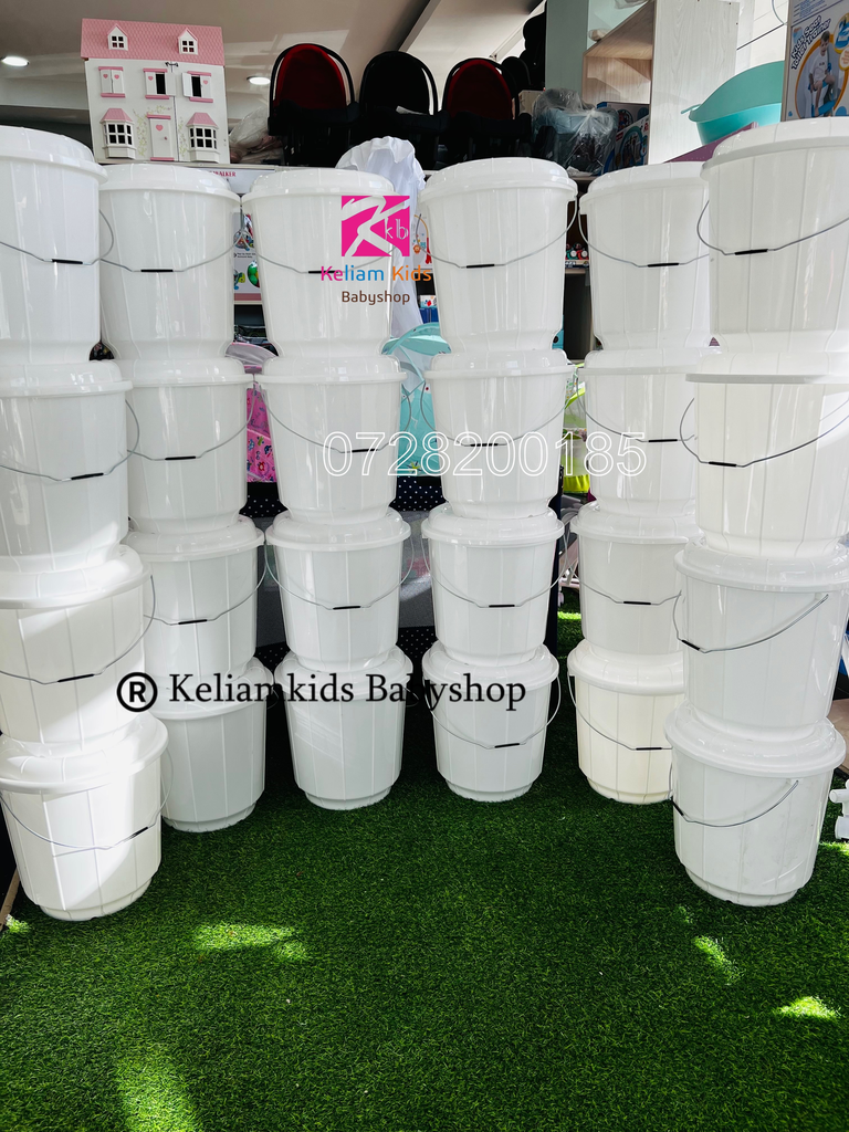 [BAT-BAB-009-STD-WHT-SLD] Medium Baby Bucket (White)
